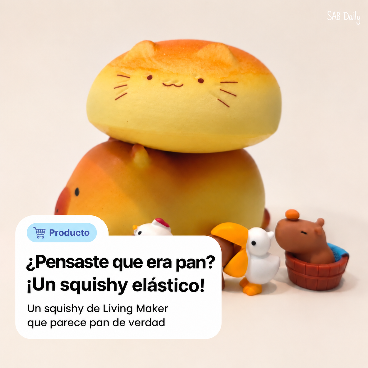Reseña del squishy de pan Living Maker: textura, aroma y diferencias con una pelota antiestrés
