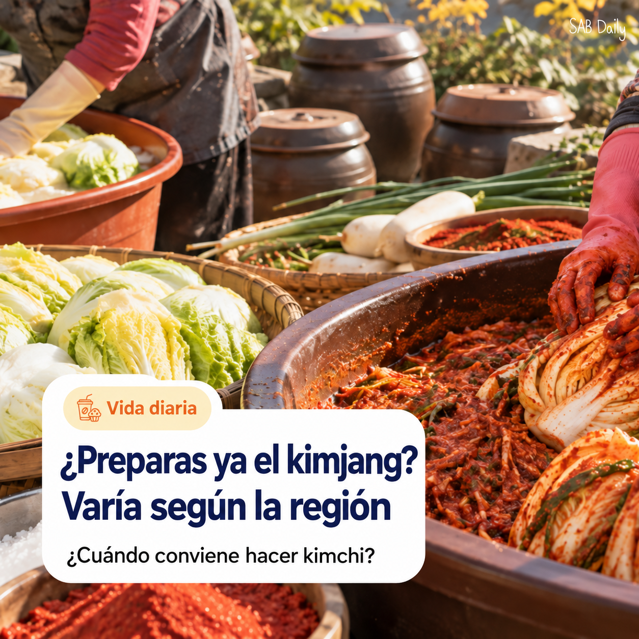 ¿Cuándo es la temporada de kimjang 2026 en Corea? Fechas por región y reserva de col salada